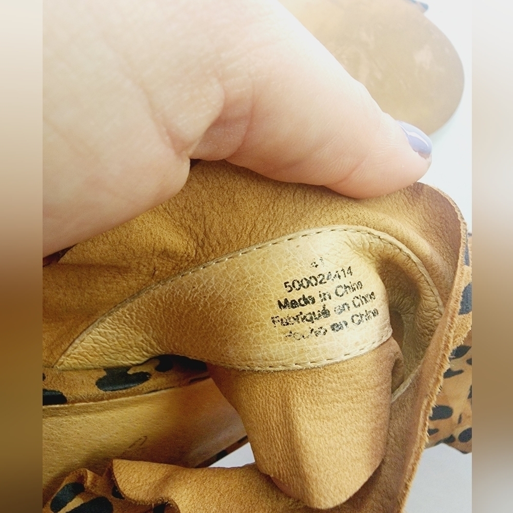 Free People | Cheetah Heel Sandals, size 10.5‎ - Picture 5 of 8